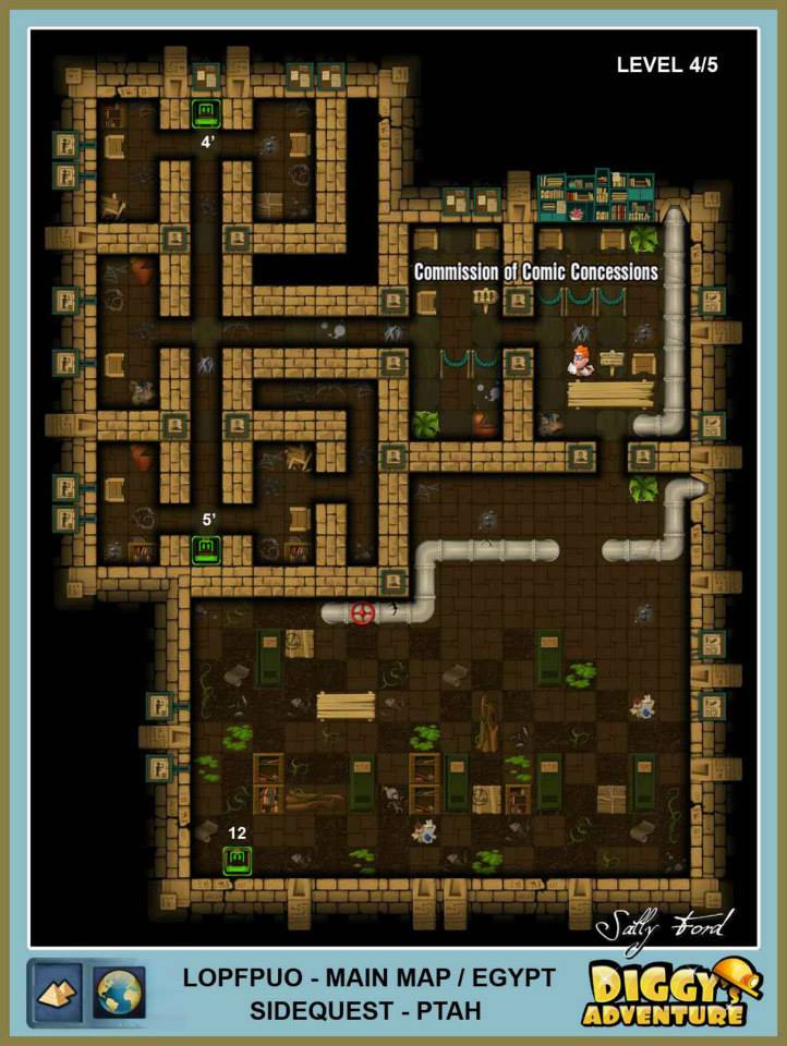 Diggy's Adventure Walkthrough: Egypt Main / Lopfpuo