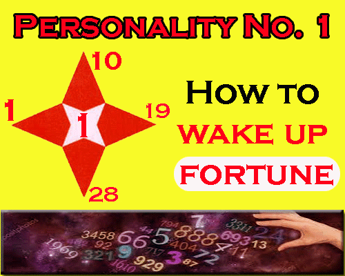 all about Personality Number 1- How to wake up fortune by numerologist and astrologer