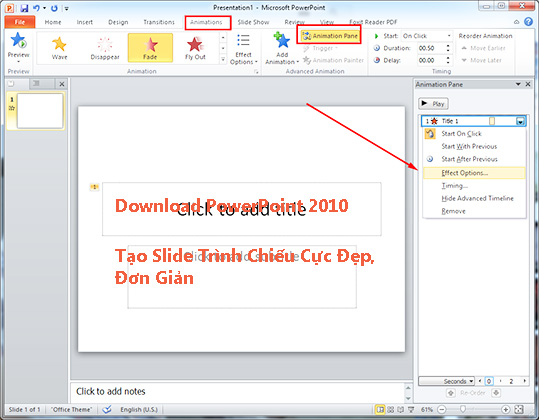 Download PowerPoint 2010 - Tạo Slide Trình Chiếu Cực Đẹp, Đơn Giản b
