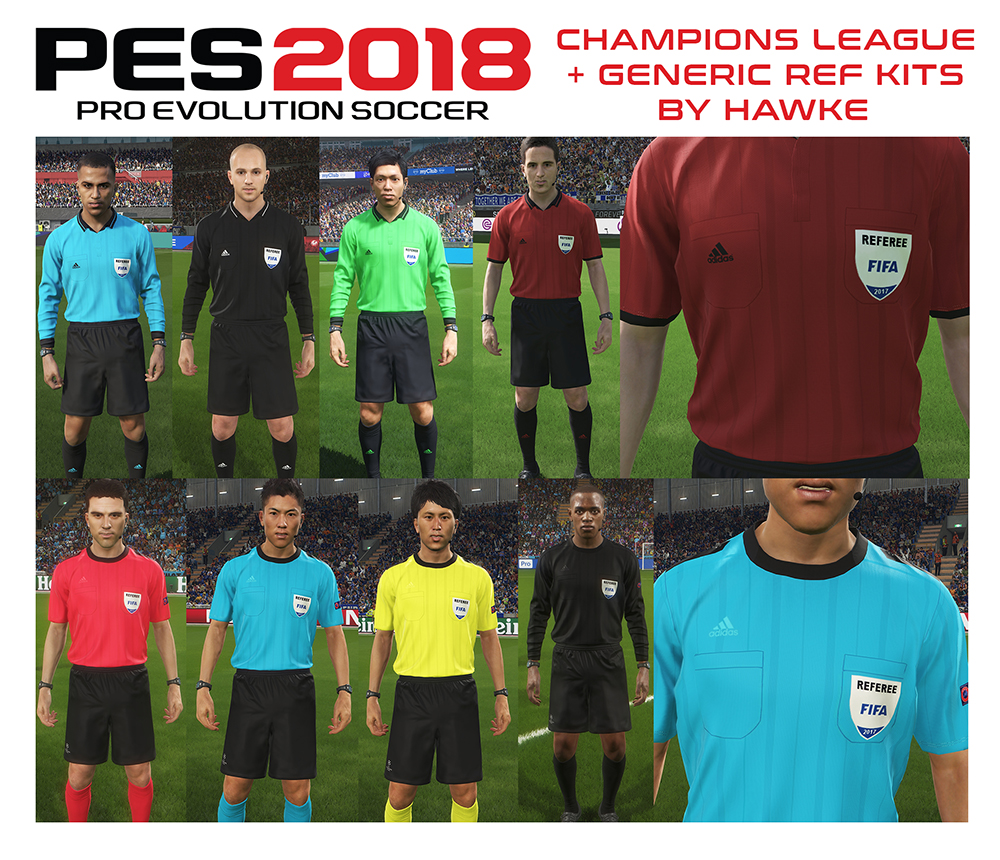Uitgebreid Carry Bevriezen PES 2018 Referee Kitpack by Hawke ~ PESNewupdate.com | Free Download Latest  Pro Evolution Soccer Patch & Updates