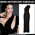 Rosie Huntington-Whiteley in black one shoulder cutout dress