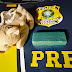 PRF e PM prendem dois com urso de pelúcia recheado de cocaína