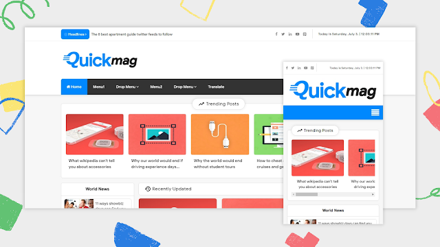 Quick Mag Premium Blogger Template