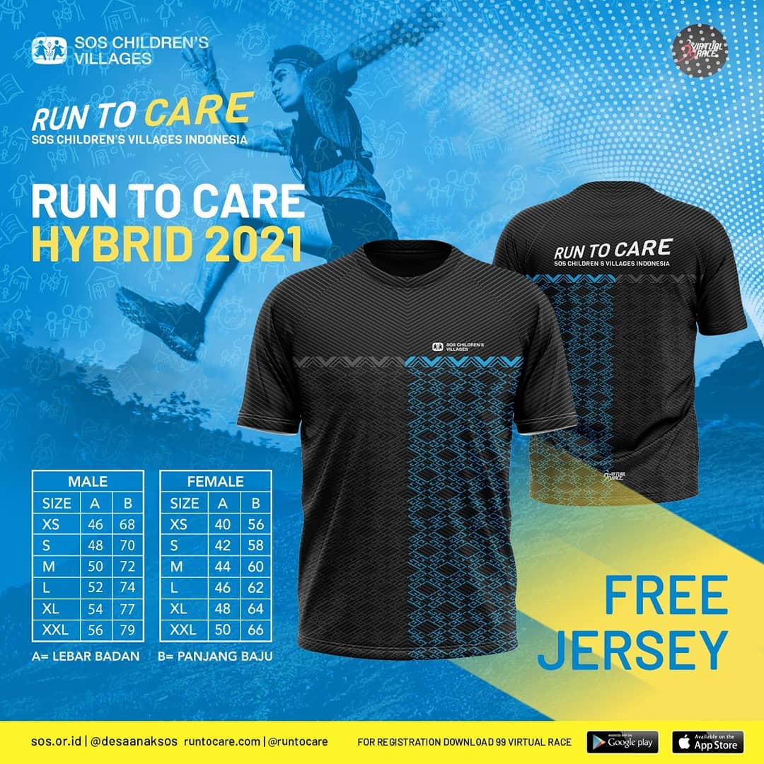 Running Jersey 🔍 Virtual Race #RunToCare Hybrid • 2021 Running Jersey 👕 Virtual Race #RunToCare Hybrid • 2021