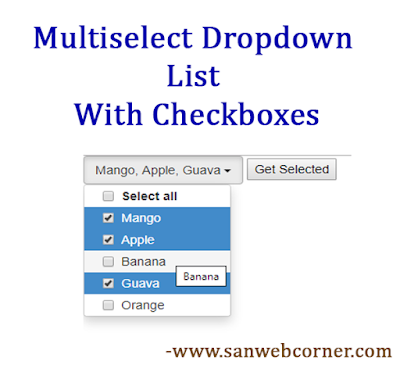 Multi Select Checkbox jquery and Bootstrap