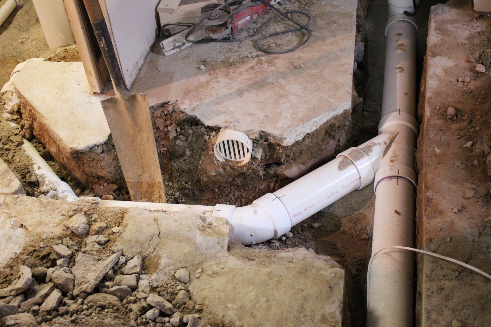 Broken Drain Pipe Under Basement Floor Clsa Flooring Guide