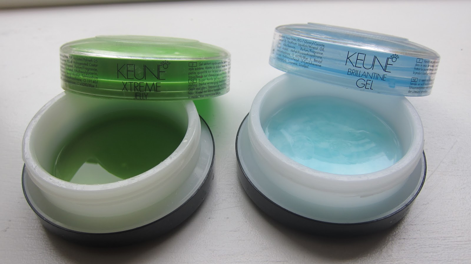 Everflair Keune Brillantine gel Vs Keune Xtreme jelly