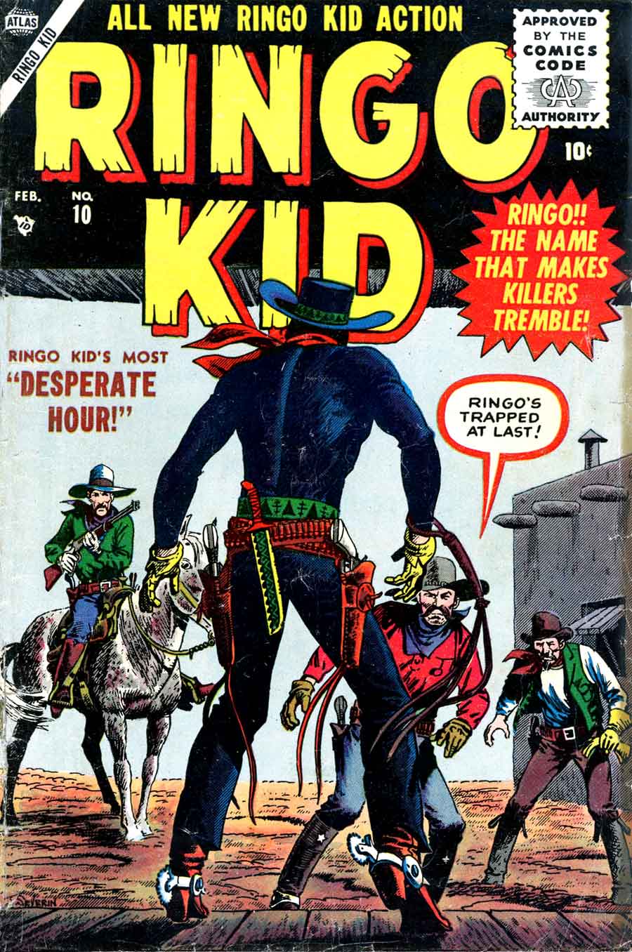 Rawhide Kid #10 golden age atlas western1950s comic book cover