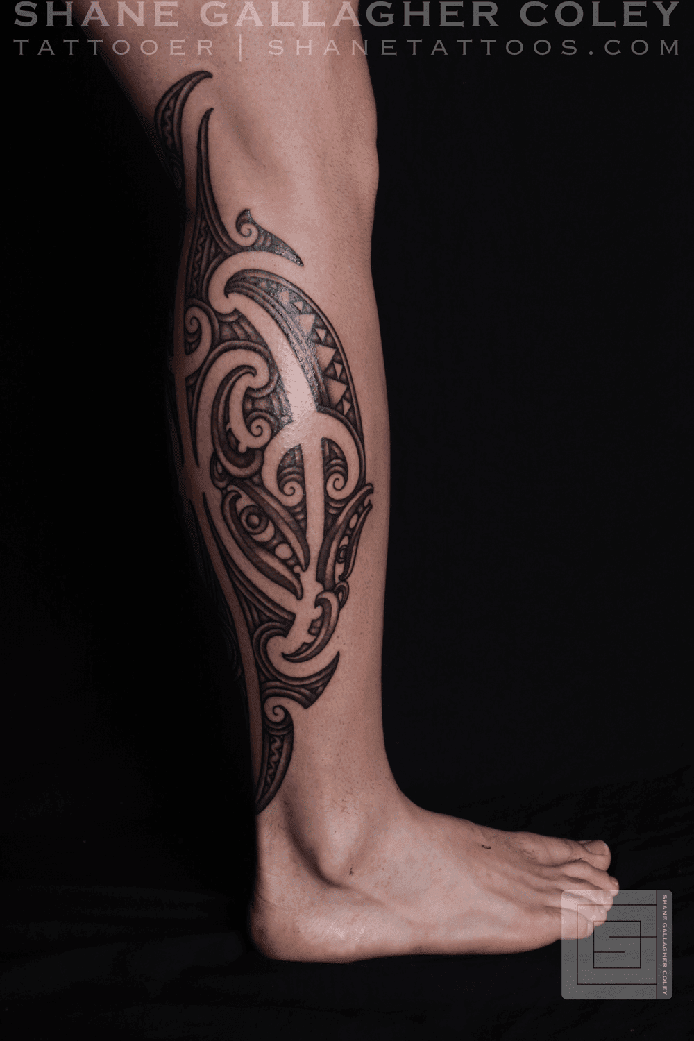 SHANE TATTOOS: Maori Calf Tattoo, Ta Moko