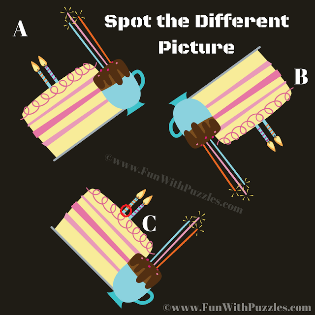 Cake Lovers Challenge: Spot the Odd One Out Picture Puzzle Answer