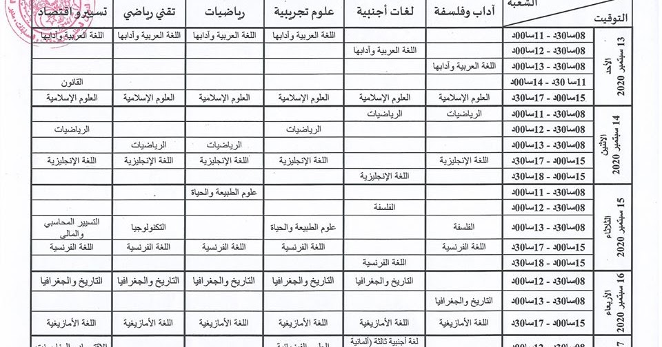 Date résultats Bac Algérie 2020 ~ Calendrier Algérie