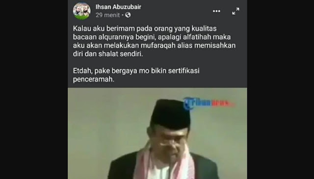 Warganet Komentari Kualitas Bacaan Qur'an Menag Saat Khutbah, Kayak Gini Lolos Sertifikasi Nggak?