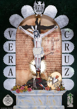 Papeleta de Sitio para la Salida Extraordinaria del Cristo de la Vera-Cruz de Dos Hermanas. Autores:
        Álvaro Robles Bermudo y Luis Jesús Jiménez Pérez.
