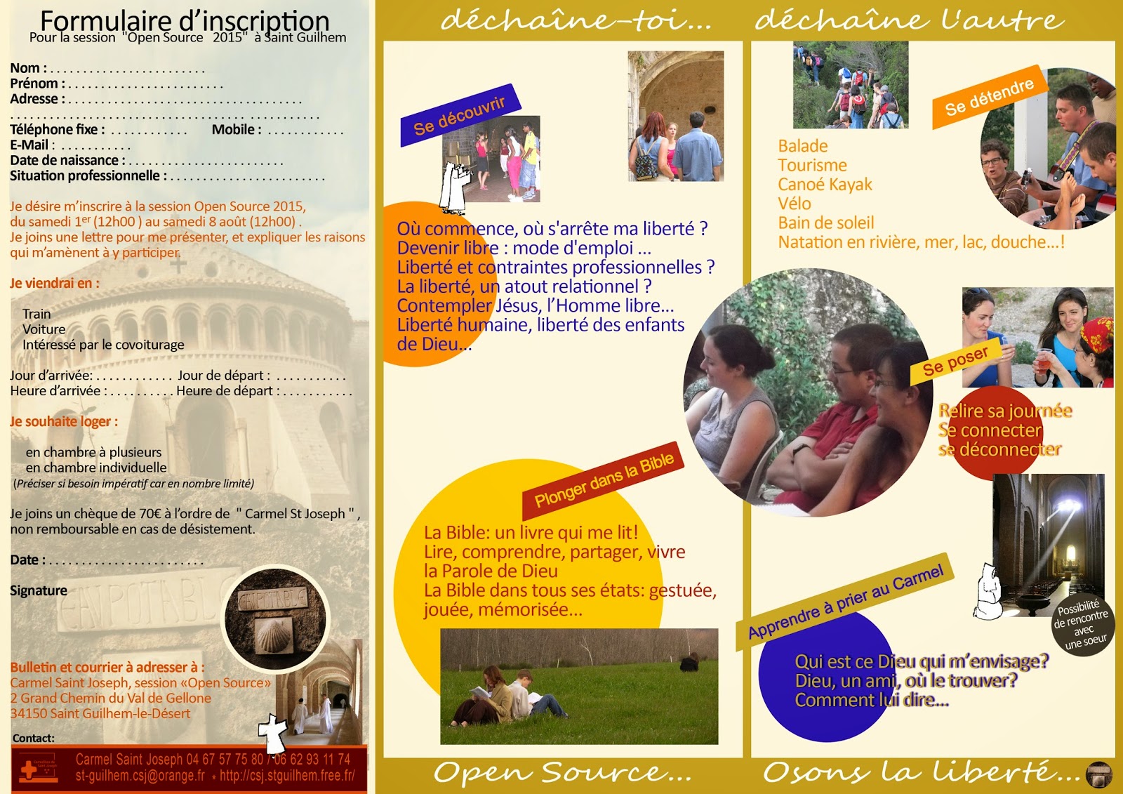 Carmélites de Saint Joseph à Saint Guilhem le Désert février 2015