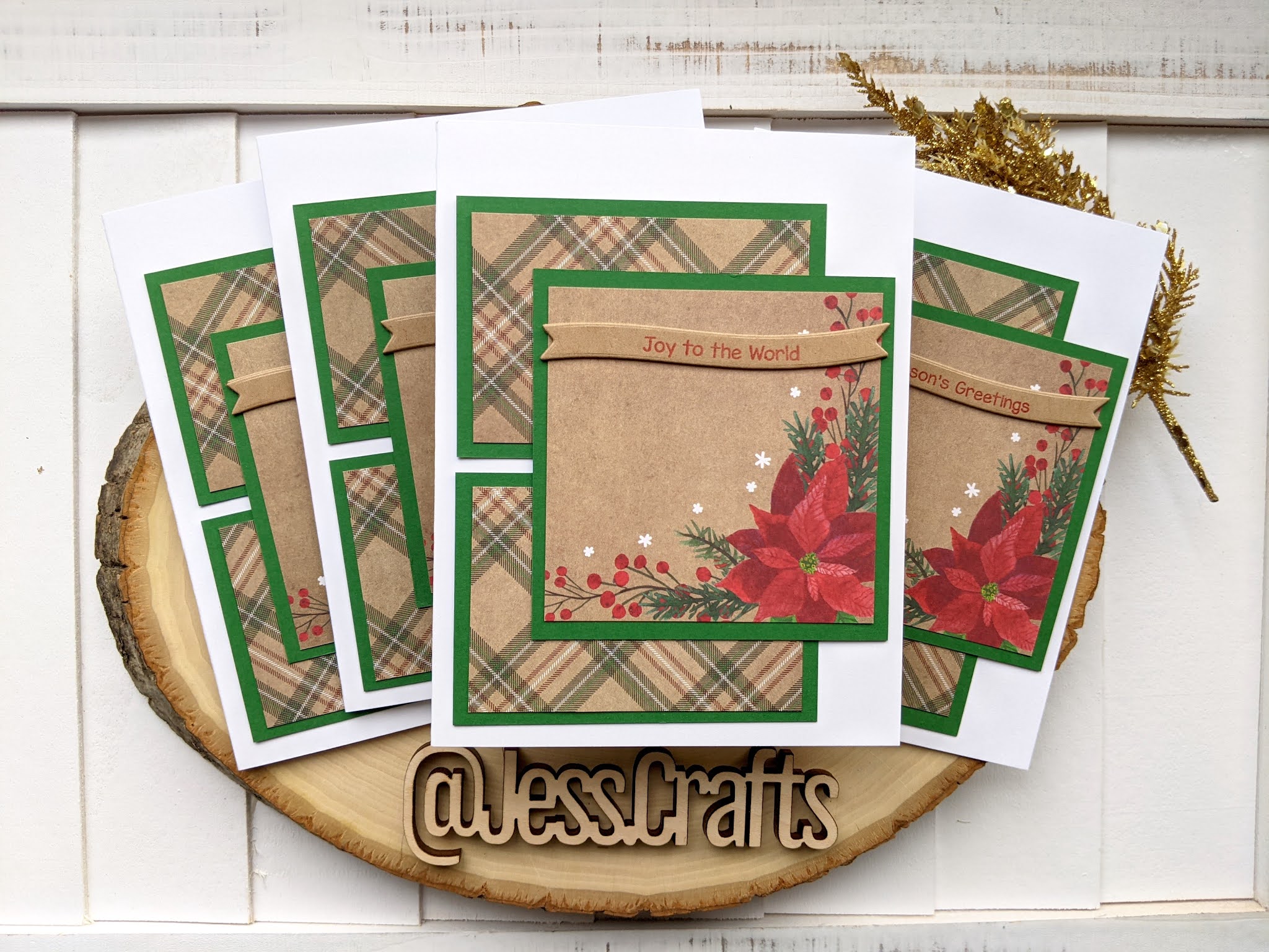 Jess Crafts 32 Christmas Cards with Recollections by Michaels Say