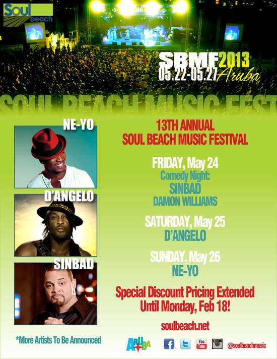 [High Resolution] Aruba Soul Festival 2023 Lineup