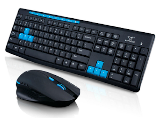 HK3800 2.4GHz Wireless Gaming Office Keyboard and 1600DPI Optics Mouse Combo Kit