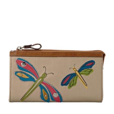 BegCanteq: Item # 1841: Pre-Order Relic by FOSSIL Women’s Dragonfly Wallet Zipper Heather