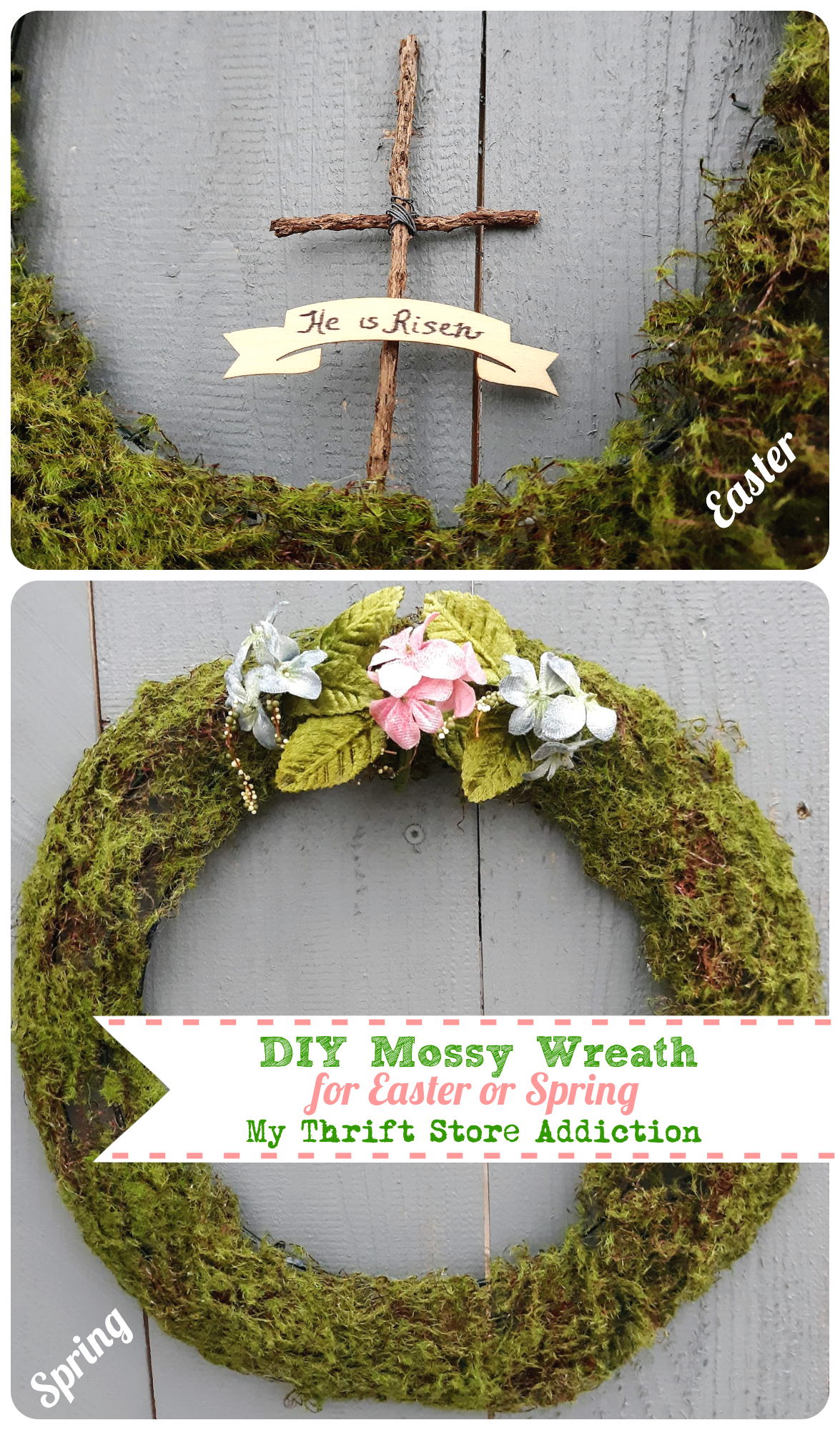 DIY spring and Easter wreath