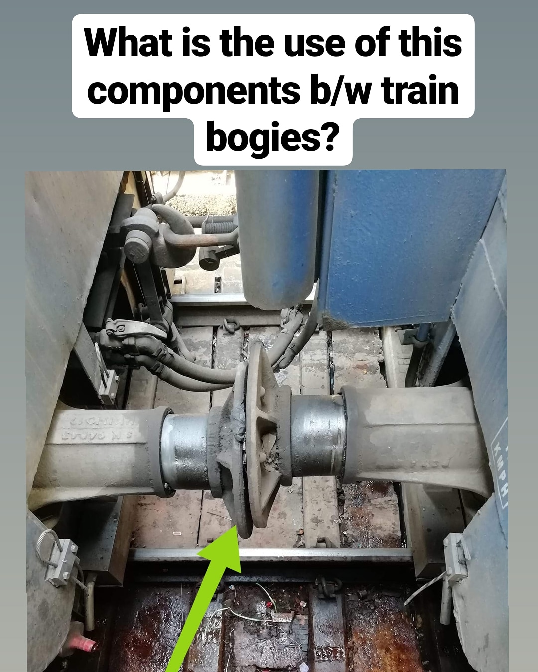 What is the use of these components (buffers) in between the train bogies?