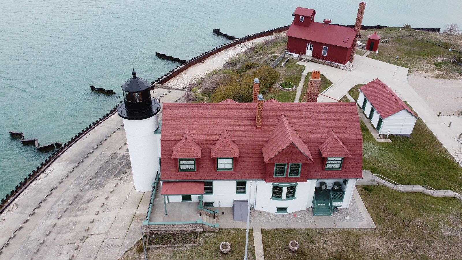 Michigan Exposures Point Betsie from the Air