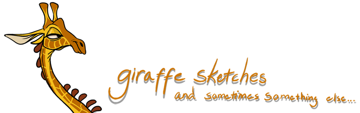 giraffe sketches