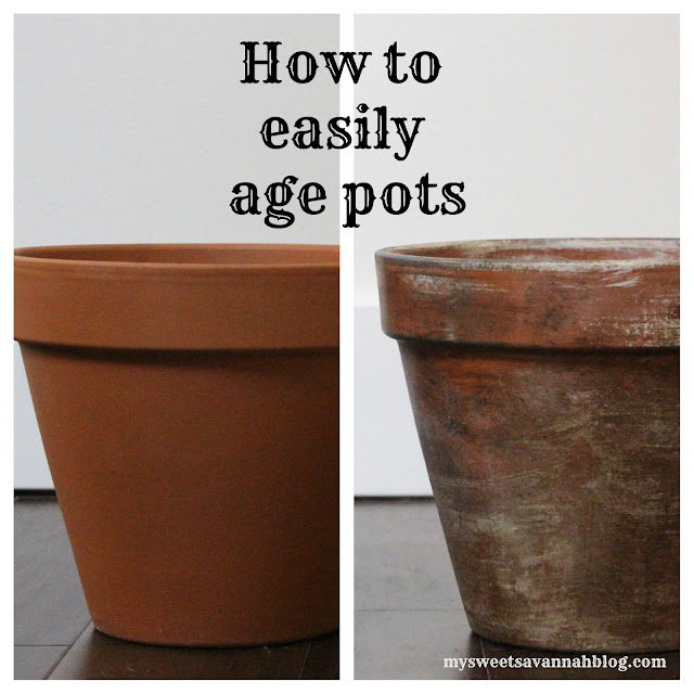 My Sweet Savannah how to age new pots
