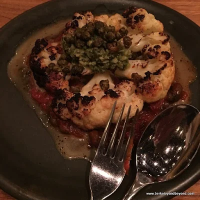 cauliflower steak at Donato & Co. in Berkeley, California