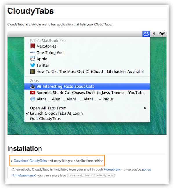 cloudytabs os x cloudytabs os x