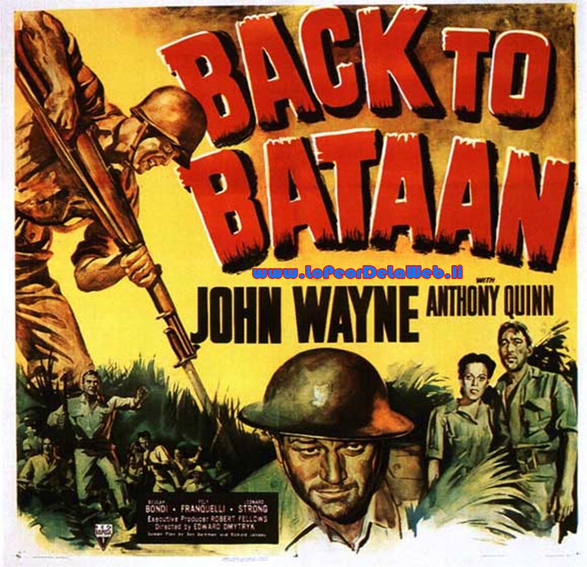 Regreso a Bataan (1945, John Wayne, Anthony Quinn / Bélica)