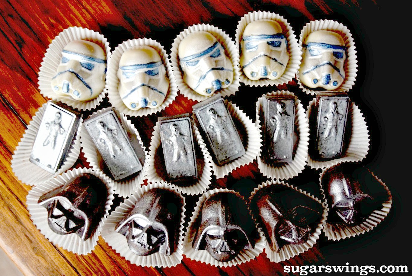 Star Wars mold Darth Vader ice cubes - chocolates