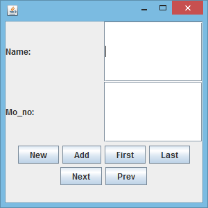 A Java Program to implement address book.