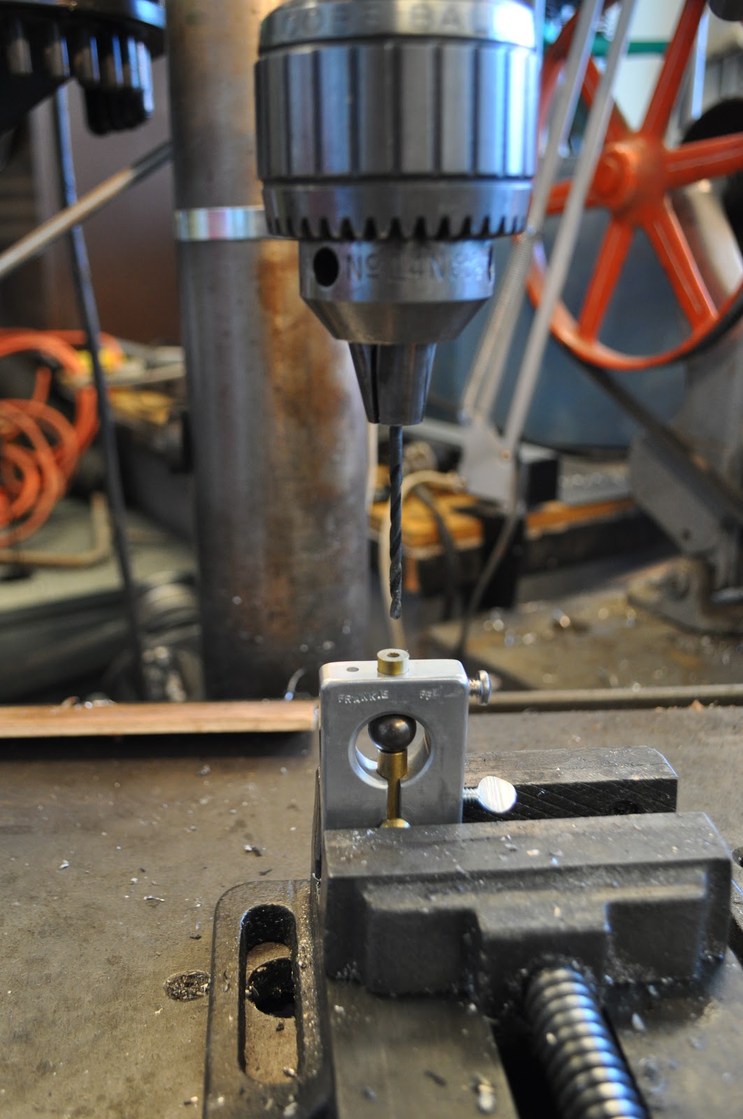 handverker how to drill a ball bearing