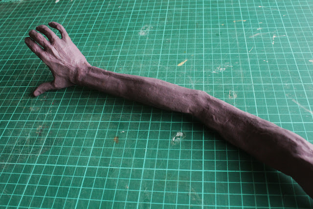 Wax, arm, bronze, casting, lost wax casting, fine art, sculpture