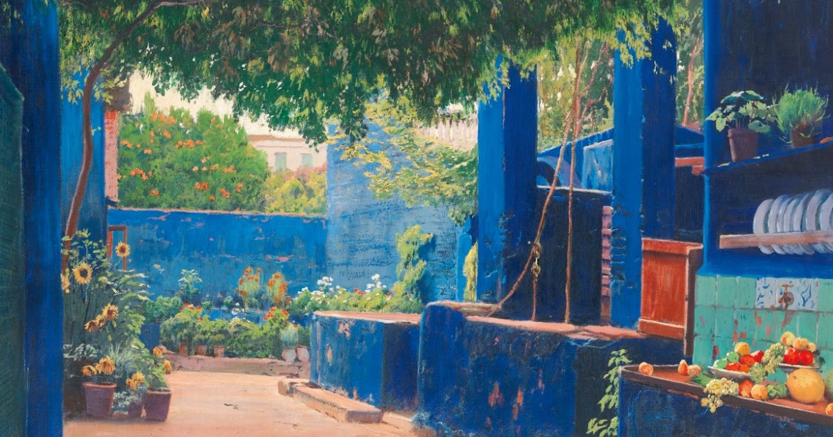 Patios, espacios de luz y color en la pintura