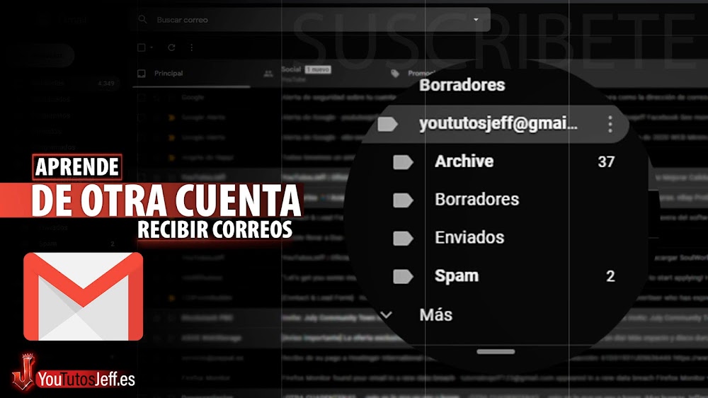 Como Recibir Correos de Otra Cuenta Gmail