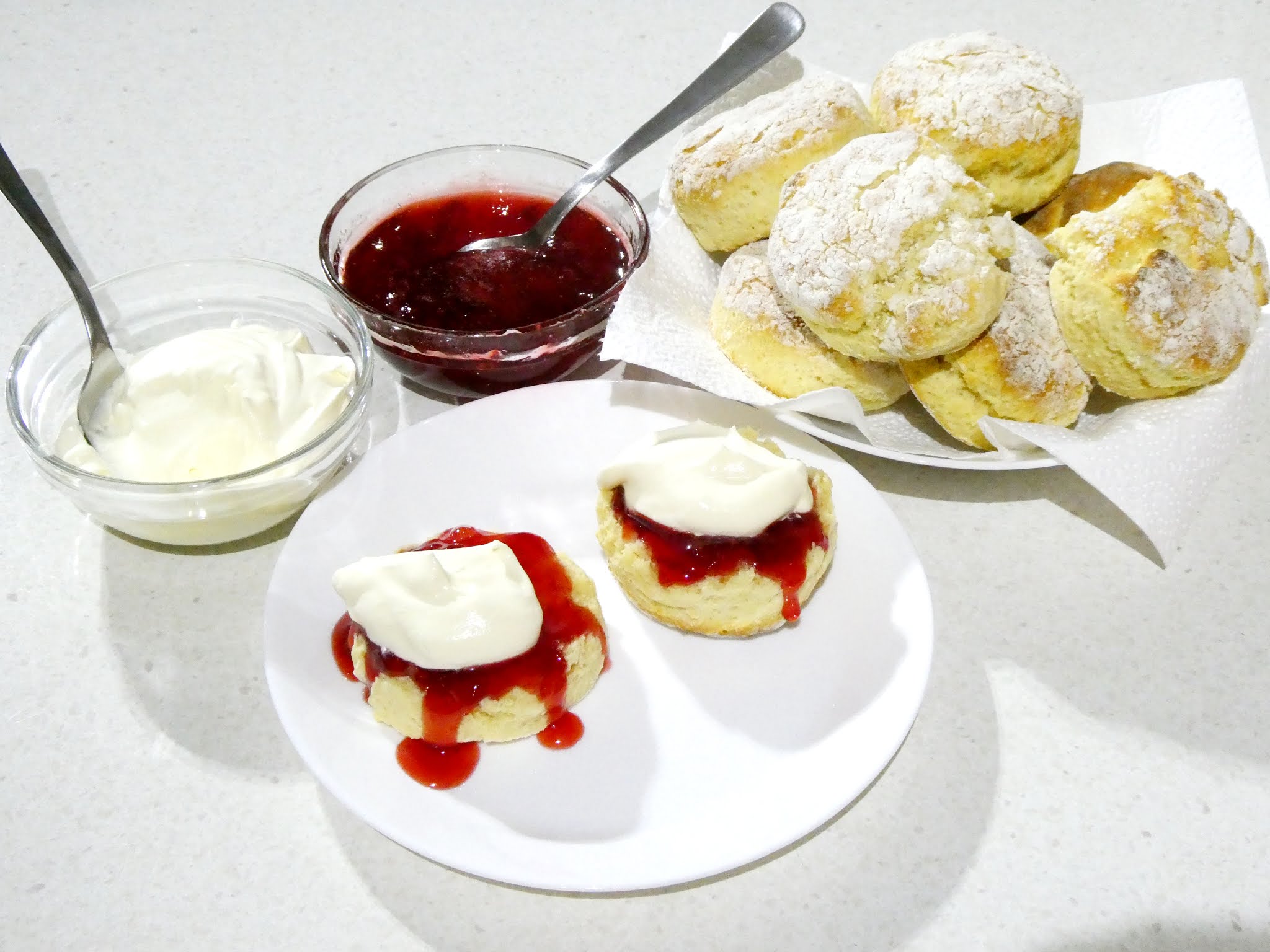 Scones with Jam and Cream