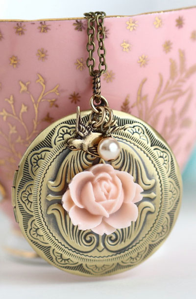 Lovely Clusters - Online Curator : Large Locket Necklace