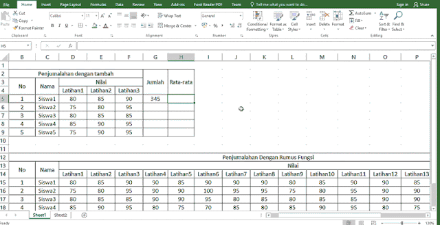 Rumus Rata-rata di Microsoft Excel (https://ozaz-7.blogspot.co.id/)
