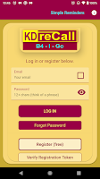 KD-reCall: B4-I-Go login screen