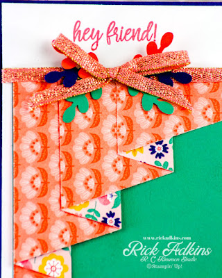 Learn how to create a fun and easy drapery fun fold card using the Sweet Symmetry DSP and In Symmetry ?bundle from Stampin' Up!