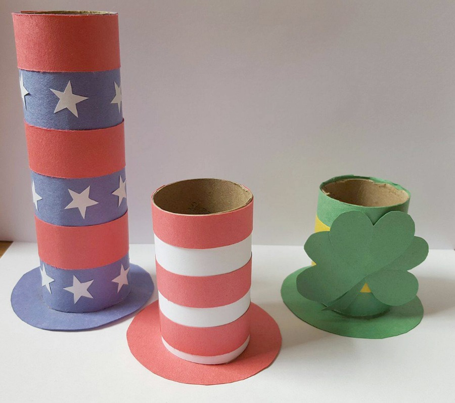 Cardboard Tube Crafts (Hey, it's a Toilet Paper Roll) Turned Holiday