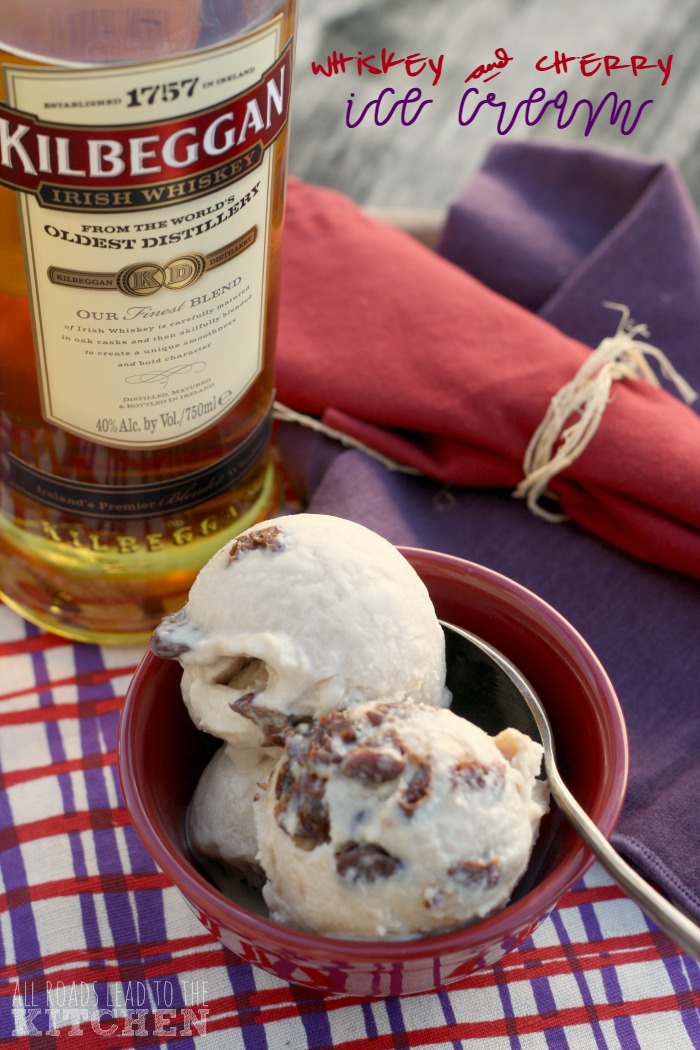 Whiskey and Cherry Ice Cream + Kilbeggan Distillery All Roads Lead to