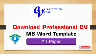 Download MS Word File CV Template