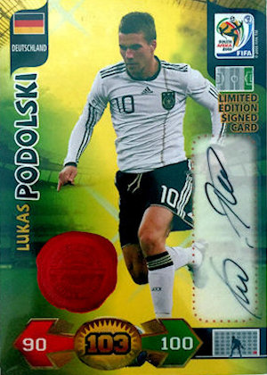 104 Miroslav KLOSE-Deutschland World Cup 2010 Adrenalyn XL STAR PLAYER 