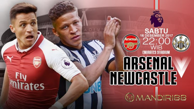 Prediksi Bola : Arsenal Vs Newcastle , Sabtu 16 Desember 2017 Pukul 22.00 WIB