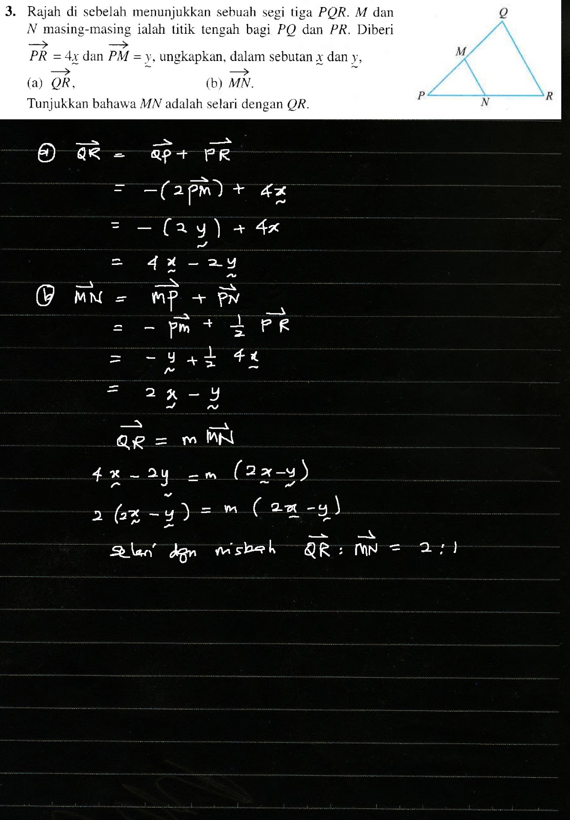 Cikgu Azman: Lat Formatif 4.2 ms 99 Bab 4 Vektor Matematik Tambahan