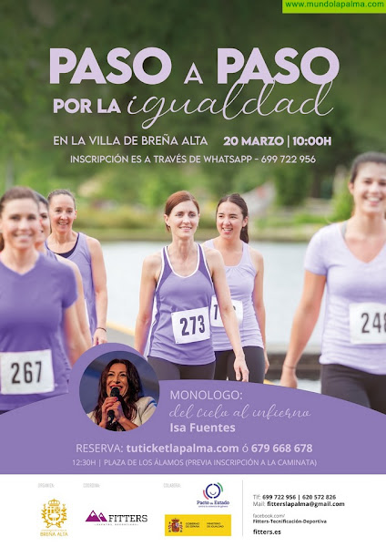 El Ayuntamiento de Breña Alta organiza una caminata simbólica con la que conmemora el Día Internacional de la Mujer