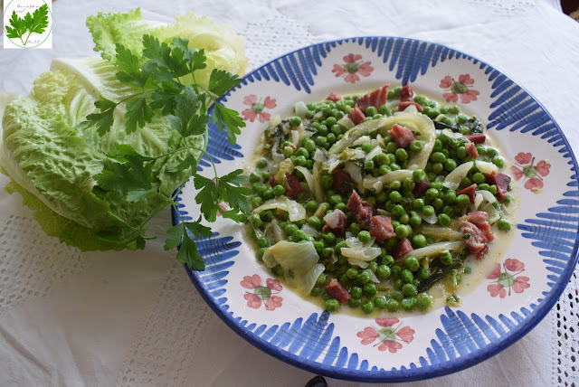 En Buena Onda: Guisantes con Jamón y Lechuga