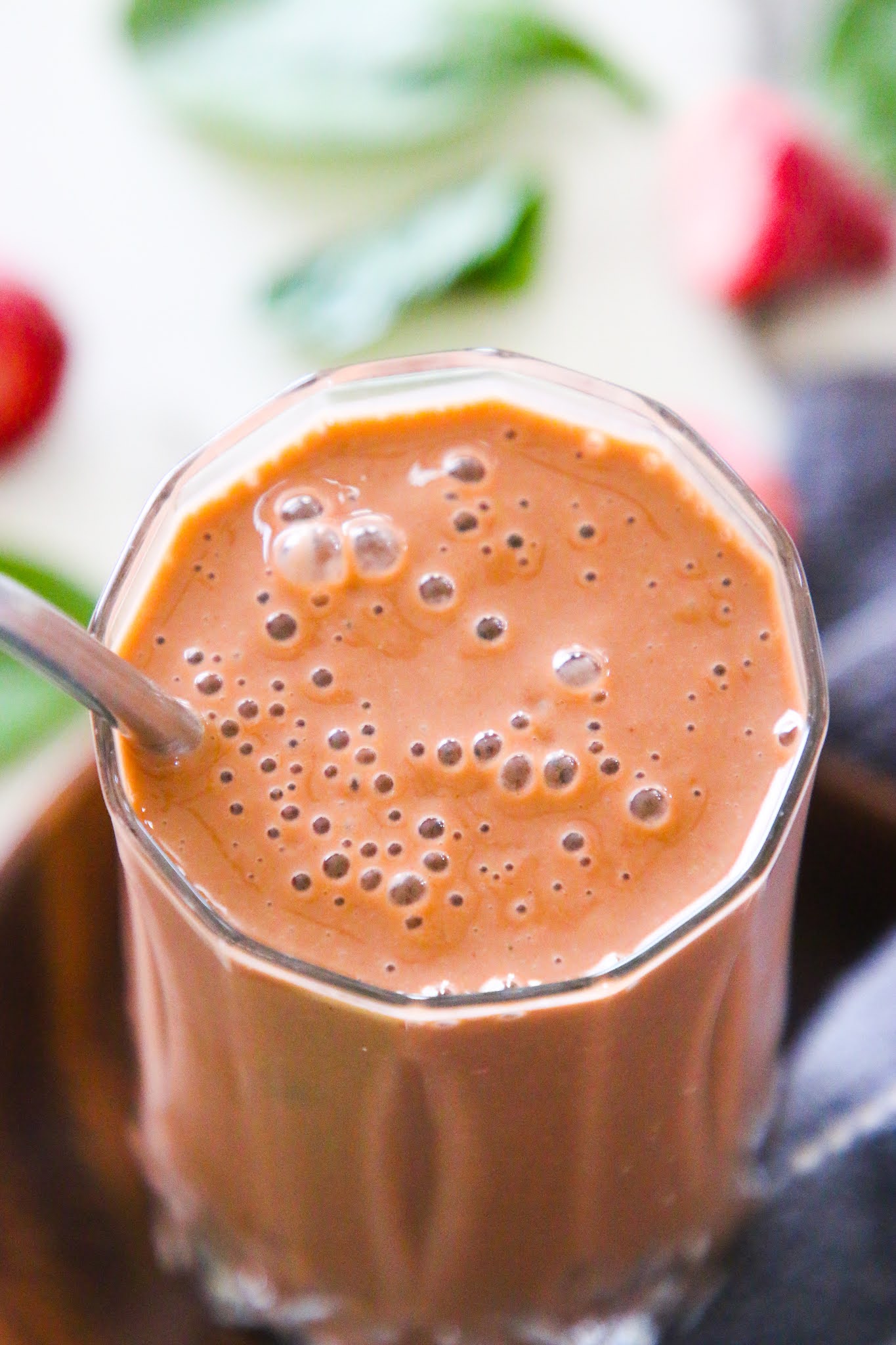 Strawberry Banana Spinach Smoothie Single Serving Size